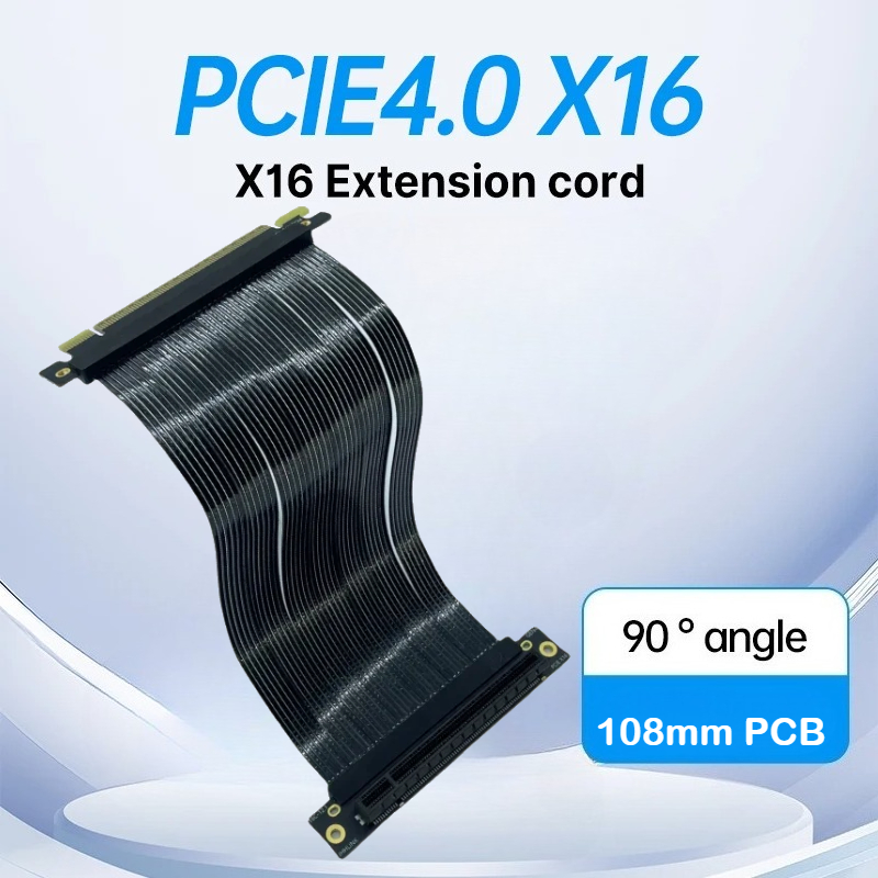 PCI-E 4.0 X16 Kartu Grafis Kab - Pcie 4.0 X16 Riser Cable 90 Degree ulasan dan harga