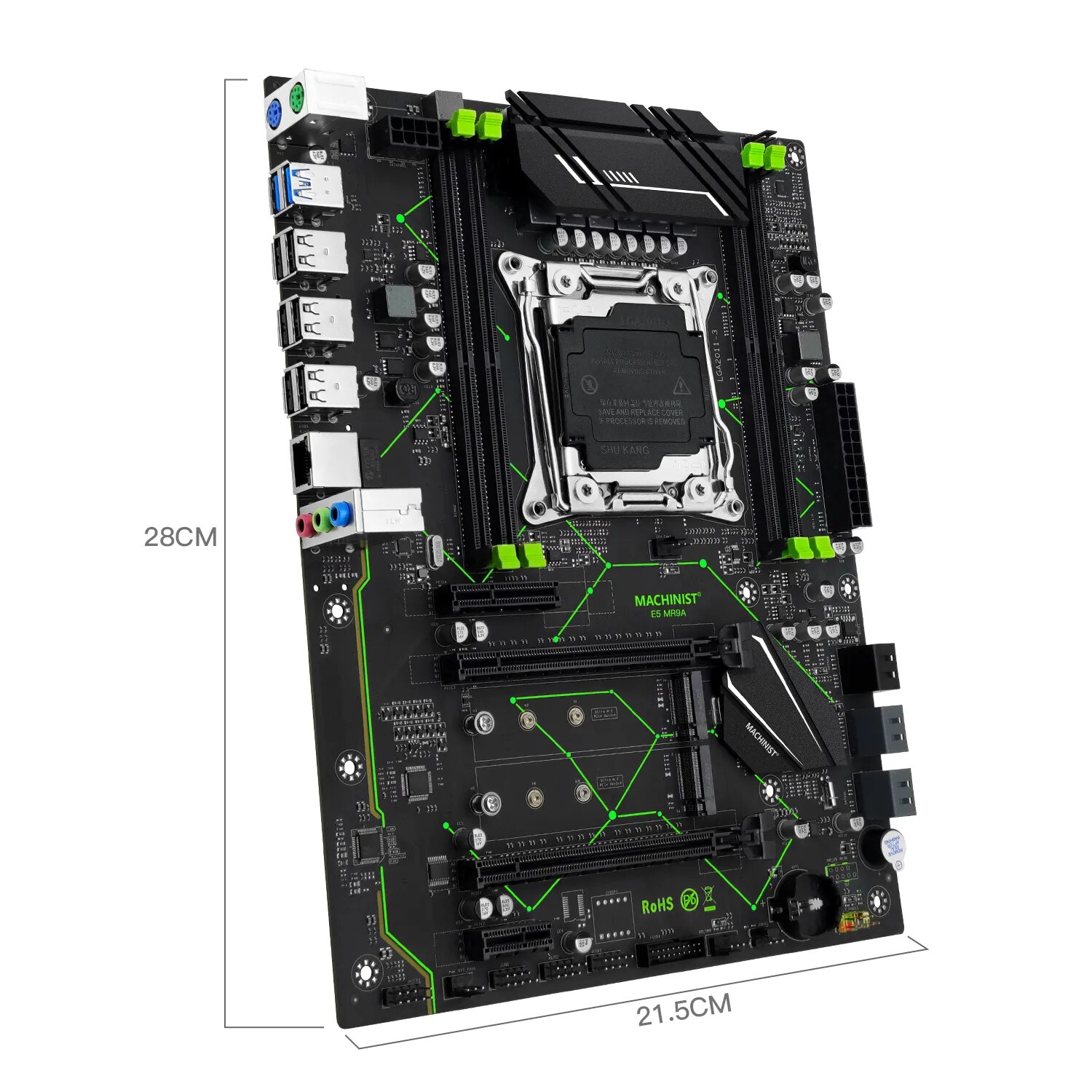 MESIN E5 MR9A V1.0 X99 Motherb - X99 Dual Cpu Motherboard Combo ulasan dan harga