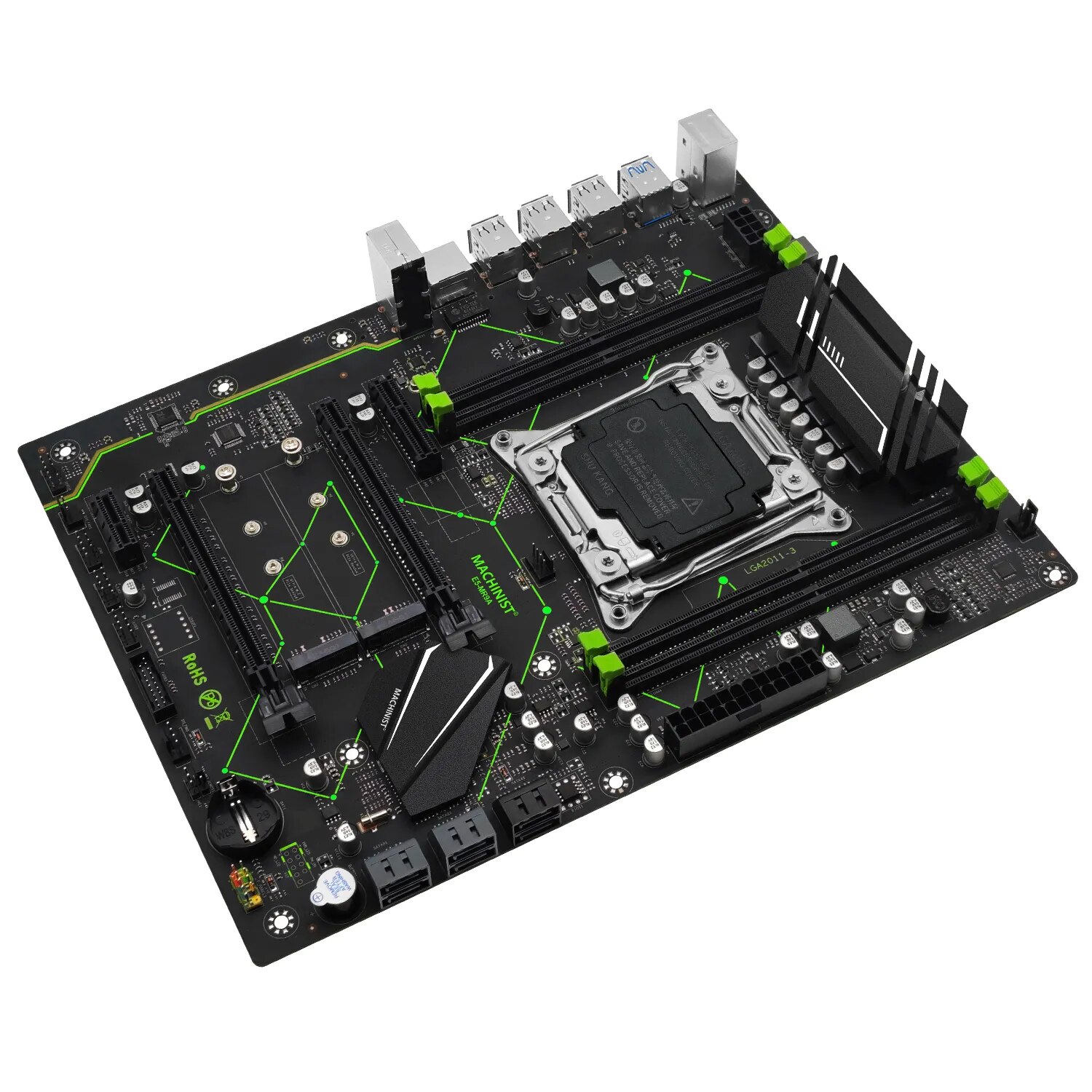 MESIN E5 MR9A V1.0 X99 Motherb - X99 Dual Cpu Motherboard Combo ulasan dan harga