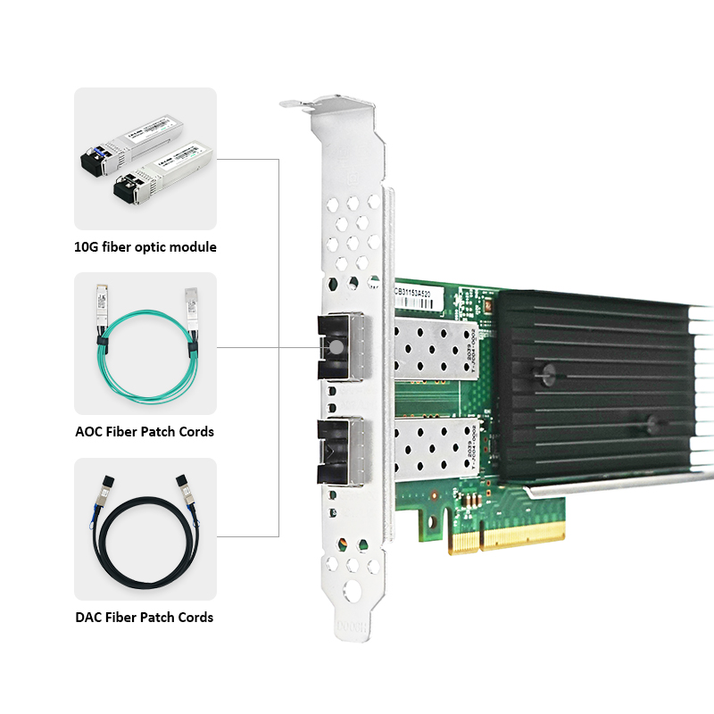 LR-LINK sf+ PCIe x8 kartu jari - 10Gb Sfp+ Pcie Network Card Dual Port ulasan dan harga
